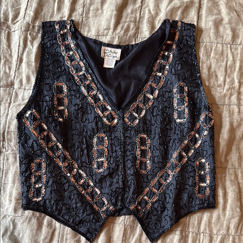 Vintage Beaded Top